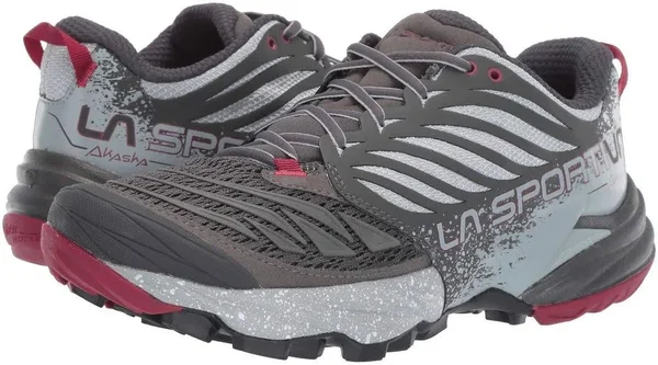 La Sportiva Women's Akasha Shoe - 37.5 - Carbon - Beet
