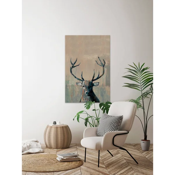 Marmont Hill What Up Buck Canvas Wall Art, Size: 60 inch x 40 inch