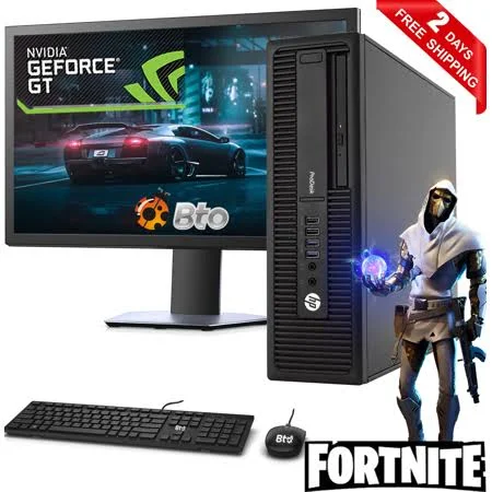 Gaming HP ProDesk 600 G1 SFF Computer Desktop PC Intel Core i5 Processor, 8GB Ram, 2TB Hard Drive, AMD Radeon RX 550 Phoenix 4GB