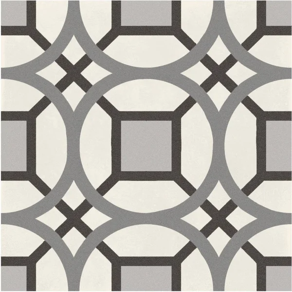 Marazzi Tile Hand-Made Encaustic Look 8x8 Scope White & Brown Decorative Blend (brown/white)
