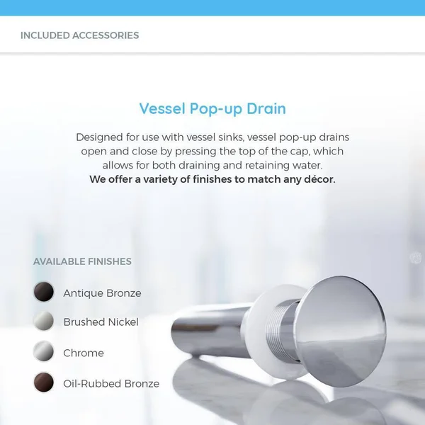 Mr Direct 619 Brushed Nickel Waterfall Faucet Bathroom Ensemble