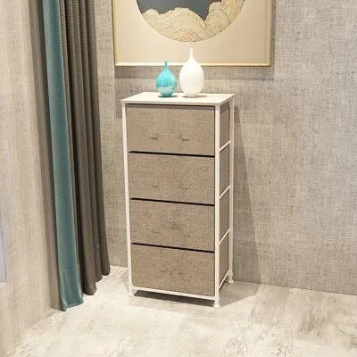 Leib 4 Drawer Standard Dresser Rebrilliant Color: White/Maple
