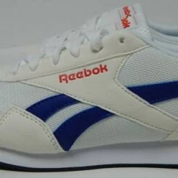 Reebok Classic Lace-Up Sneakers - Jogger - Size, 8 Medium, Wht/Cblt/Red