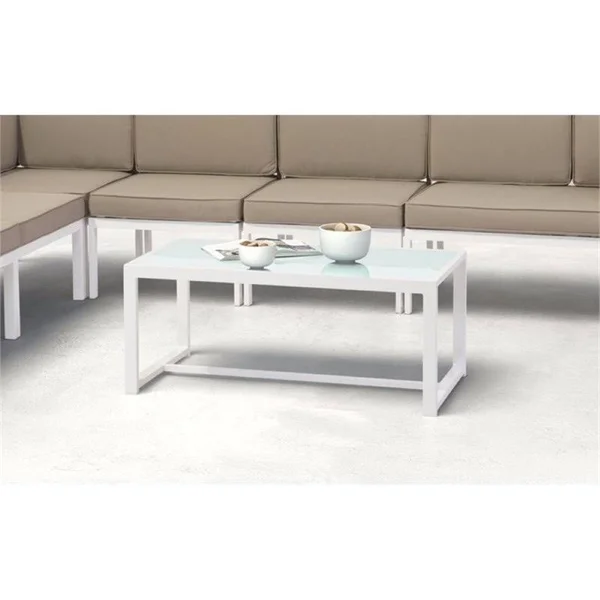 Zuo Modern Golden Beach 703815 Coffee Table White