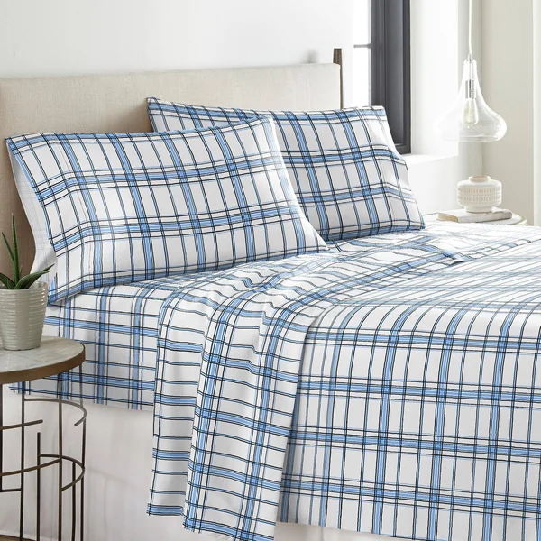 Pointehaven Solid or Print Cotton Heavyweight Flannel Sheet Set, Size: Full, Beige
