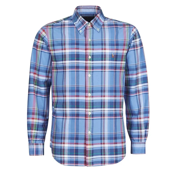 Polo Ralph Lauren Chemise AJUSTEE en Oxford Col BOUTONNE Logo Pony Player Multico Long Sleeved Shirt