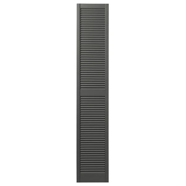 Louvered Shutter Ply Gem Size: 75x22 H x 15x22 W - Color: Spanish Moss