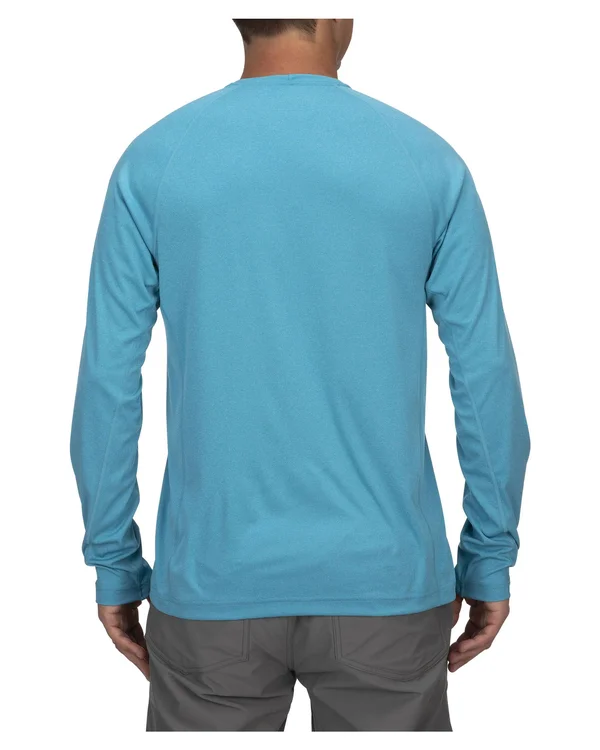 Simms Solarflex Crewneck - Solid Sterling, XL