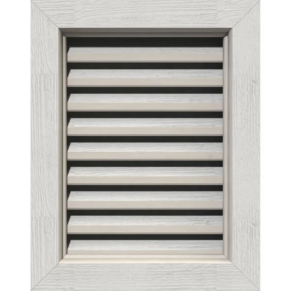 Ekena Millwork GVWVE32X3200RFPWR 32x22W x 32x22H Vertical Gable Vent (37x22W x 37x22H Frame Size): Primed, Functional, Rough Saw