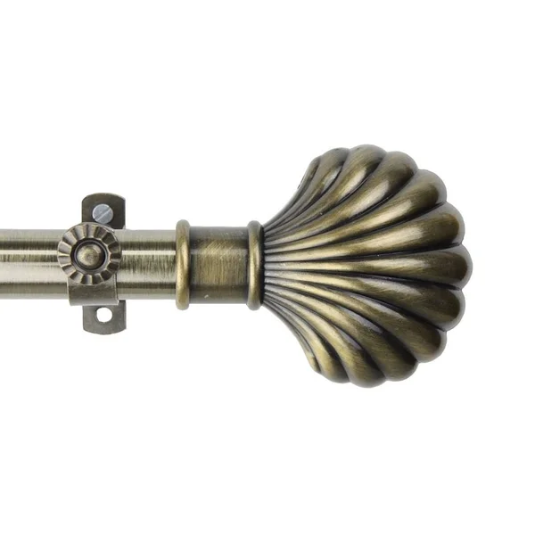 InStyleDesign Shelly Adjustable Curtain Rod - 48 to 84 inch - Black