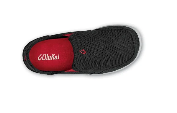 Olukai Nohea Mesh - Boys Black/Deep Red 11