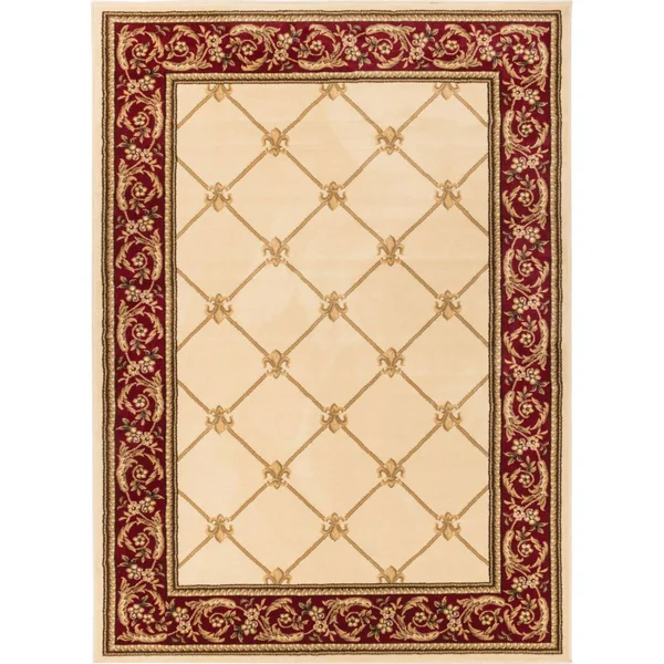 Well Woven Agra Royal Trellis Area Rug - 3&11 inch x 5&3 inch - Blue
