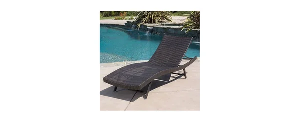 Aldin Chaise Lounge - Brown