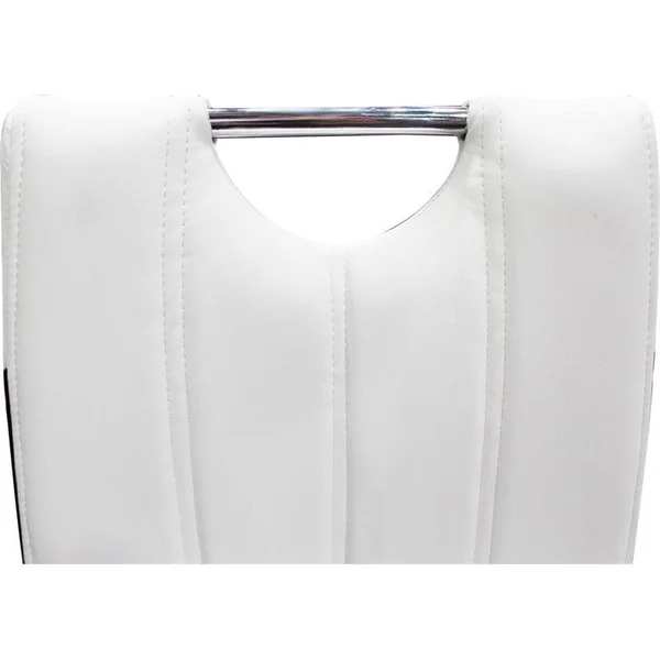 Best Master Furniture Bono Upholstered Modern Side Chairs, Set of 2, White