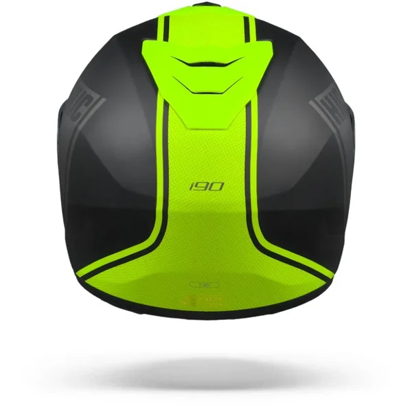 HJC i90 Davan Helmet - black-yellow, Size M