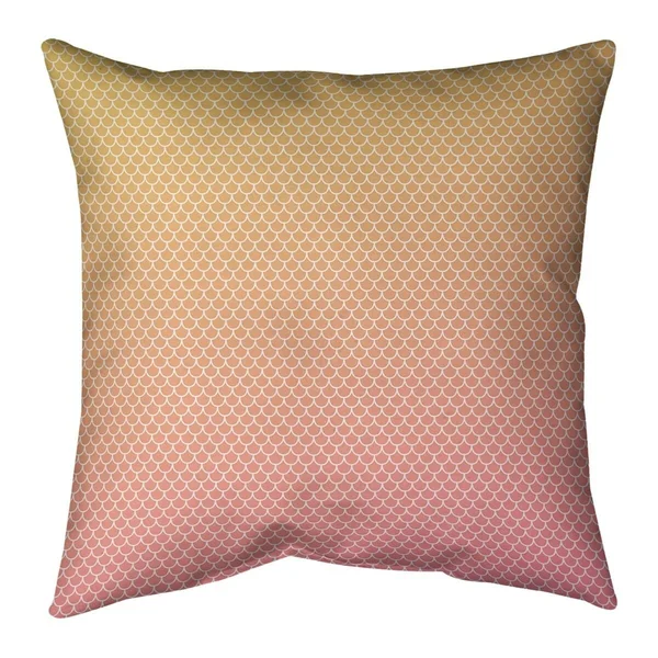 Porch & den Alsea Mermaid Scales Throw Pillow - 18 x 18 - Green & Purple - Cotton