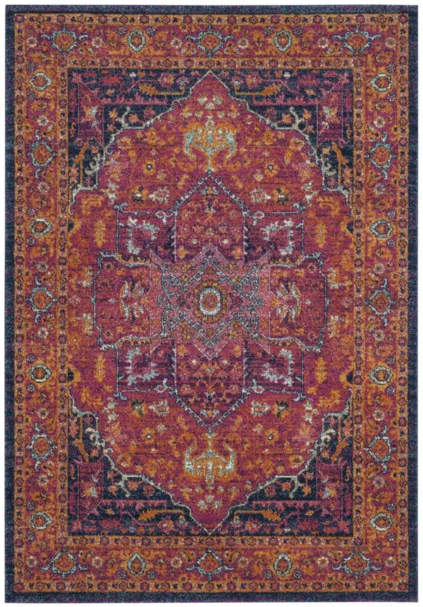 Safavieh Evoke EVK275S 6&7x22 x 9&0x22 Fuchsia, Orange Area Rug