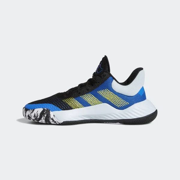 Adidas D.O.N. Issue #1 Core Black/Glory Blue/Shock Yellow Grade School Kids& Basketball Shoes - Size: 3.5
