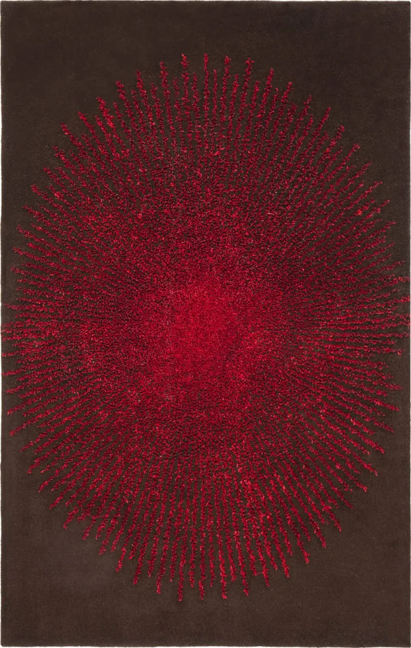 Safavieh Soho 655 Area Rug, Brown, Red, 6& x 6& Square