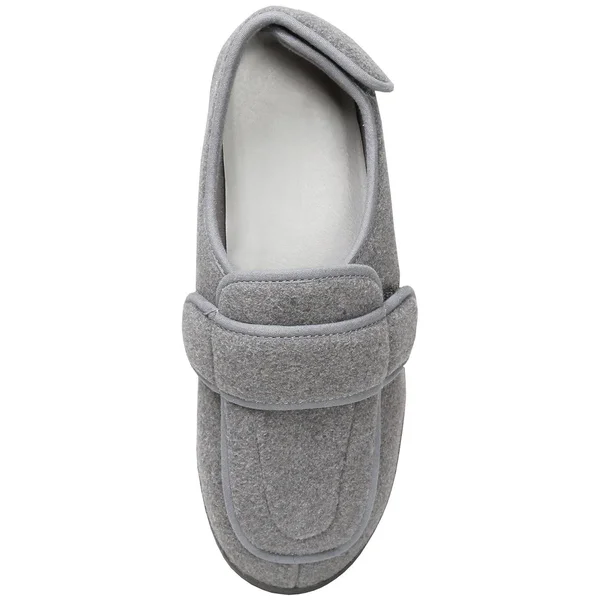 Foamtreads Men's Extra-Depth Wool Slippers for Swollen Feet, Size: 10, Gray