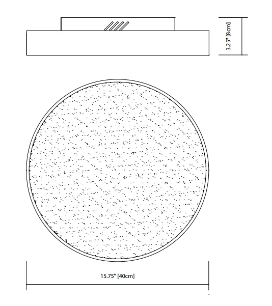 Elan Crystal Moon LED Flush Mount - Brushed Nickel - 83786