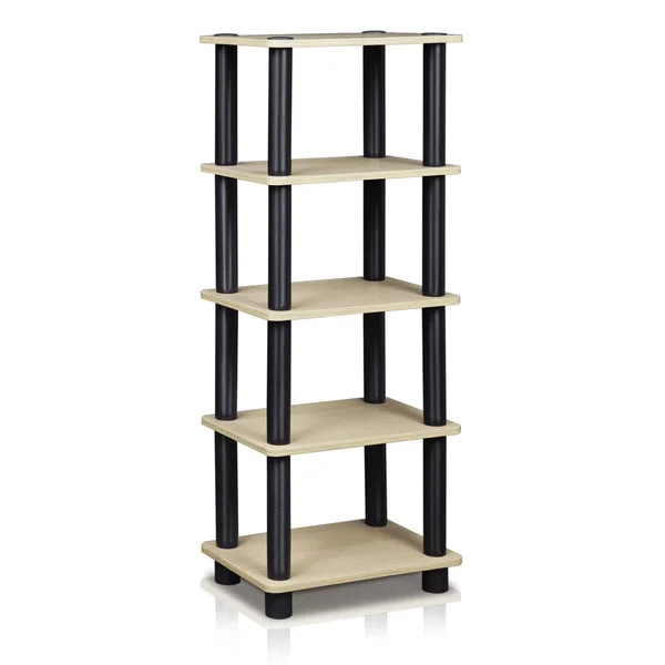Furinno LACi 4-Bin System Rack, Oak