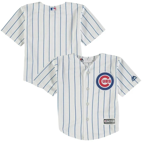 Majestic Chicago Cubs Toddler White Home Official Cool Base Jersey Size: 2T