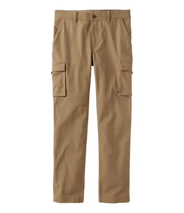 Men's BeanFlex Canvas Cargo Pants - Standard Fit Tan 34x34, L.L.Bean