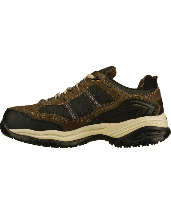 Skechers Work Soft Stride-Grinnel 10 Men's Brown Shoe