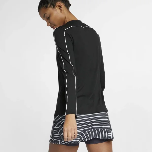Nike Court Dry 1/2 Zip Top M, Black