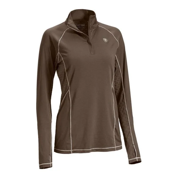 Ariat Ladies Lowell 2.0 1/4 Zip XL Banyan Bark