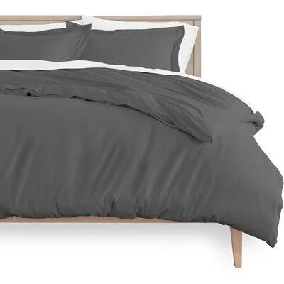 Allandra Microsuede 3 Piece Duvet Cover Set Winston Porter Size: Full Duvet Cover + 2 Standard Shams - Color: Gray
