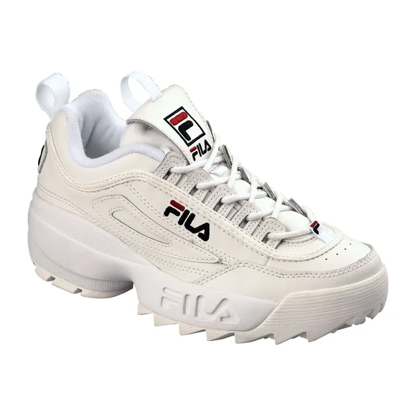 Men's White Disruptor II Shoes - Size 10 - Fila