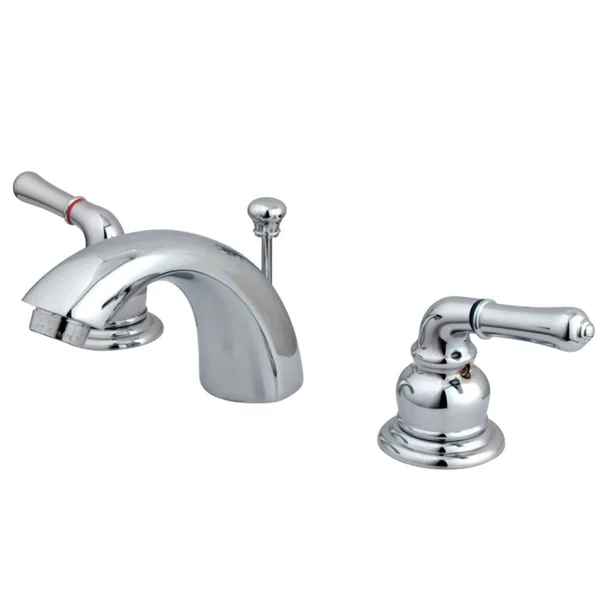 Kingston Brass KB959 Magellan 4x22-8x22 Mini Widespread Lavatory Faucet - Satin Nickel