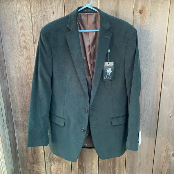 Lauren Ralph Lauren Men's Classic-Fit UltraFlex Corduroy Sport Coat - Green - Size 44l