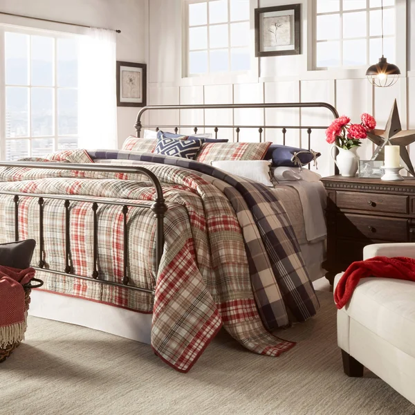 Inspire Q Classic Giselle Antique Graceful Victorian Iron Bed, Dark Bronze, Full