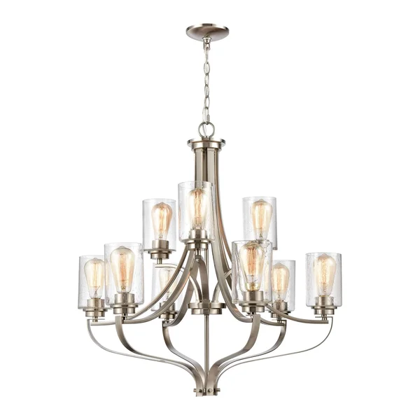 Thomas Lighting 9-Light Chandelier Brushed Nickel CN300922