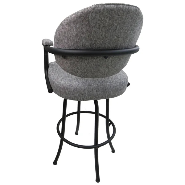 Tobias Designs 26x22 Fabric Swivel Counter Stool in Sanora Brown and Beige - m70BS26_sb_be
