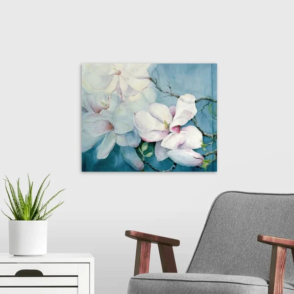 Magnolia Soulangeana (Horizontal), Canvas Wall Art, 20x16, Great Big Canvas