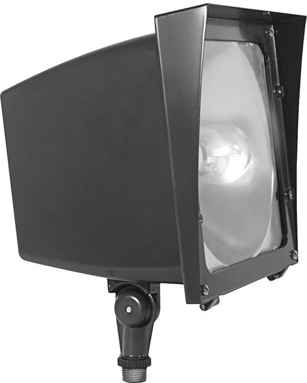 RAB EZSH100/PC - EZ Flood 100W High Pressure Sodium 120V HPF Lamp + 120V PC Bronze