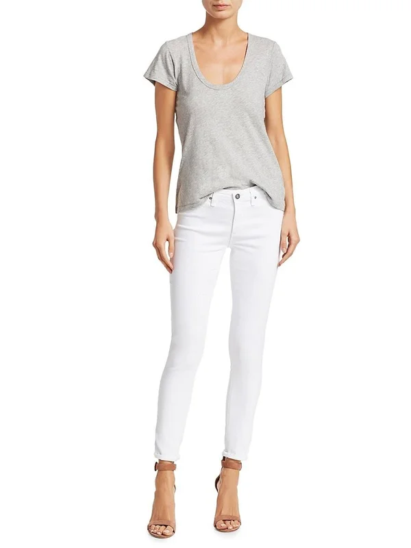 Ag The Legging Ankle Skinny Jeans - White, Women's, 32
