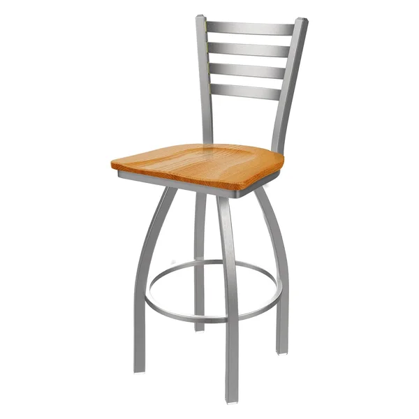 Holland Bar Stool 410 Jackie 25x22 Swivel Counter Stool with Bronze Finish and Medium Oak Seat