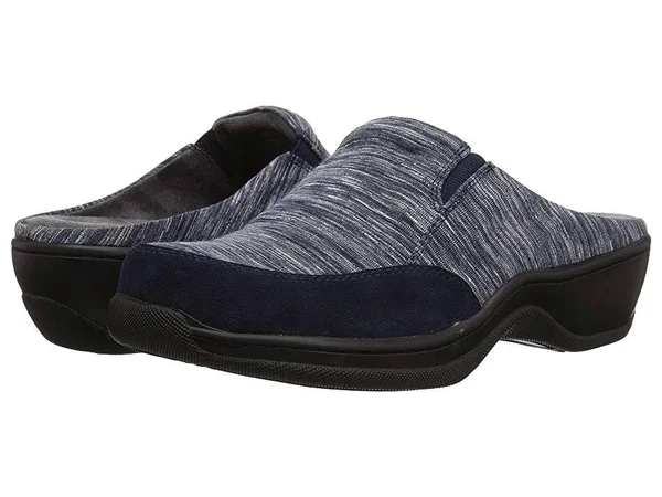 SoftWalk Women's Alcon Clog, Size: 6.5, Dark Navy Textile