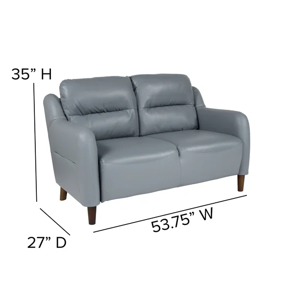 Lancaster Home LeatherSoft Loveseat - Size: Brown