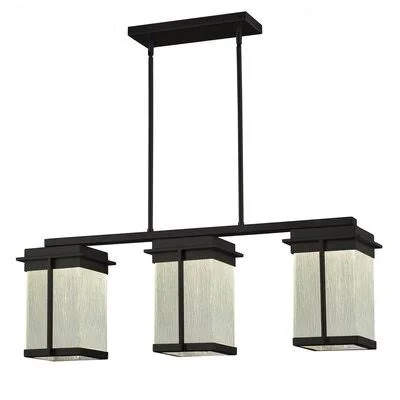 Milla 3-Light LED Outdoor Chandelier Red Barrel Studio Fixture Finish: Dark Bronze - Shade Finish: Mercury Glass