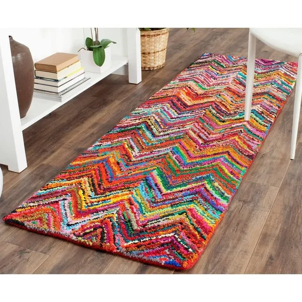 Safavieh Nantucket NAN141C 2&3x22 x 12&0x22 Runner Blue - Multi Area Rug