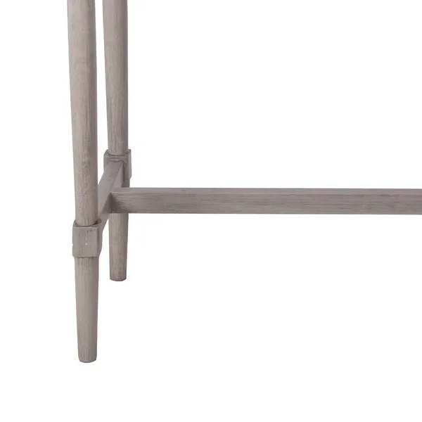 Benjara 2 Drawer Wooden Console Table with Turned Legs, Taupe Gray