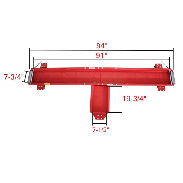 Extreme Max Motorcycle Dolly 1250 -lbs- Extra Long - 5001.5108