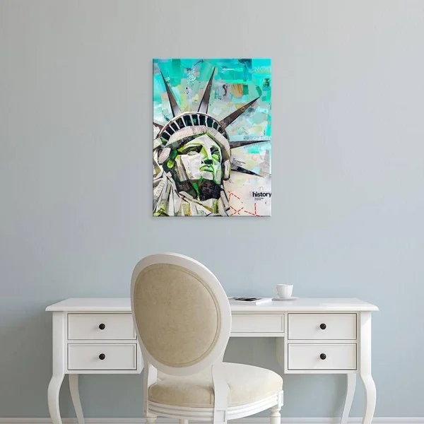 Easy Art Prints James Grey's 'Freedom' Premium Canvas Art - 32 x 24 - Classic Black Frame