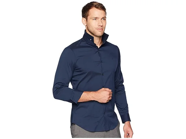 Calvin Klein Men's Modern Stretch Shirt 5669622 - XL - Total Eclipse